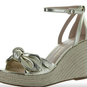 Kate Spade Metallic Gold Wedge Sandals